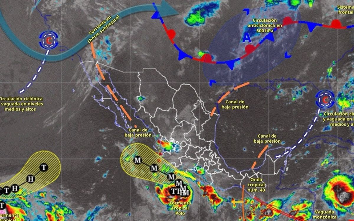 Tormenta tropical Polo podría convertirse en huracán este lunes