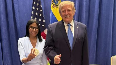 Trump y Delcy Rodríguez se reúnen por primera vez en Nueva York