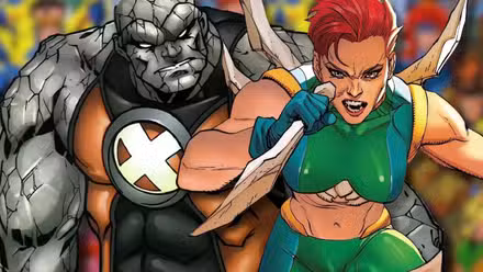 Marrow y Rockslide de X-Men Imagen de portada
