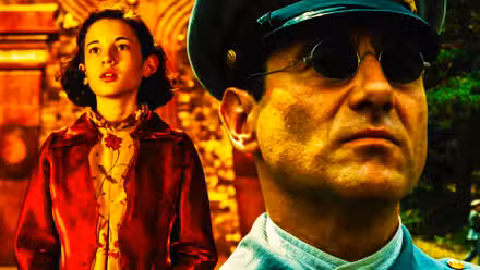Capitán Vidal y Ofelia en el Laberinto del Fauno.