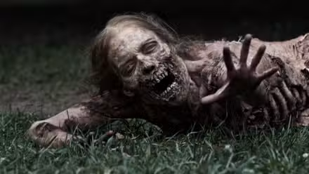 Un zombi en The Walking Dead