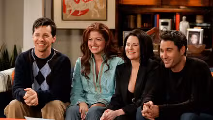 Sean Hayes, Debra Messing, Megan Mullally y Eric McCormack en Will & Grace