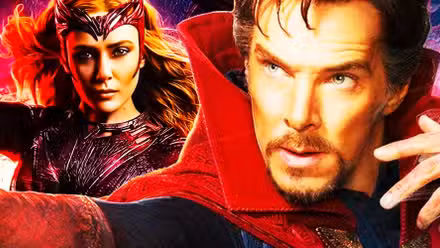 El doctor extraño de mcu vs la bruja escarlata.