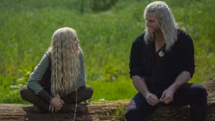 Ciri y Geralt en la temporada 4 de The Witcher
