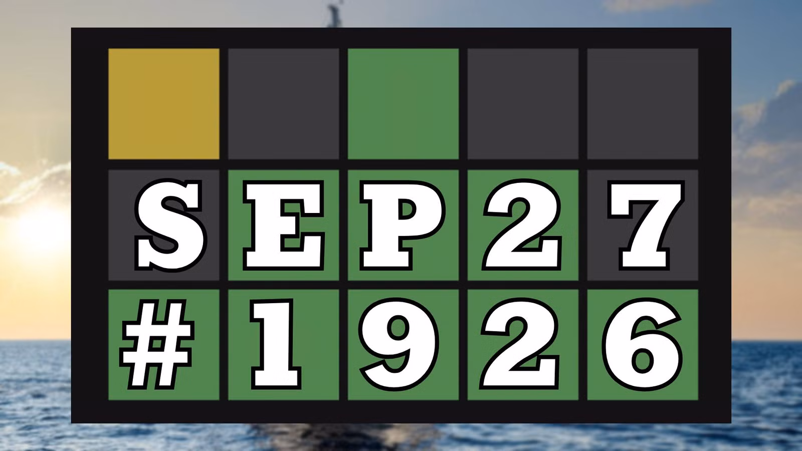 Consejos y respuestas de Wordle de hoy: 27 de septiembre de 2026 (Rompecabezas n.° 1926)