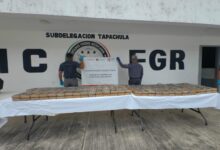 Decomisan 171 kilos de presunta cocaína ocultos en un camión en Chiapas