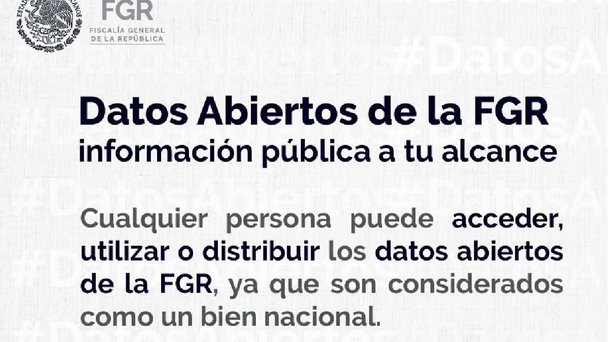 FGR presume datos abiertos a diario, pero ningún campo está actualizado