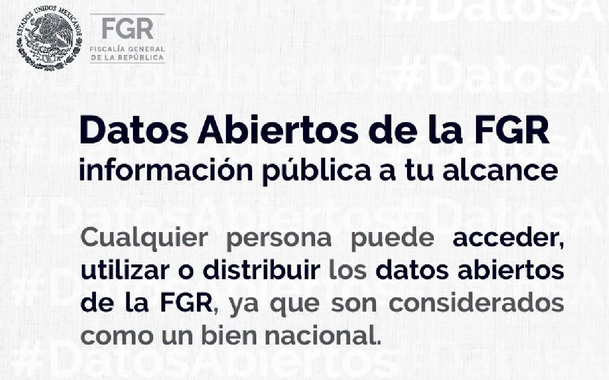 FGR presume datos abiertos a diario, pero ningún campo está actualizado