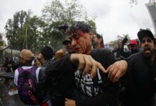 Gobierno de Lemus reprime marcha contra agua contaminada; decenas de heridos y 9 detenidos
