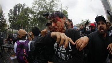 Gobierno de Lemus reprime marcha contra agua contaminada; decenas de heridos y 9 detenidos
