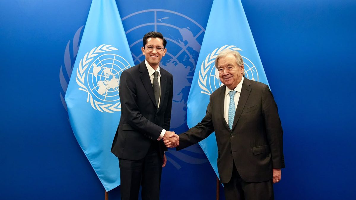 Guterres y Velasco abordan situación geopolítica y defensa del derecho internacional