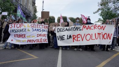 Hasta 500 institutos cerrarán este lunes en Francia por las protestas estudiantiles