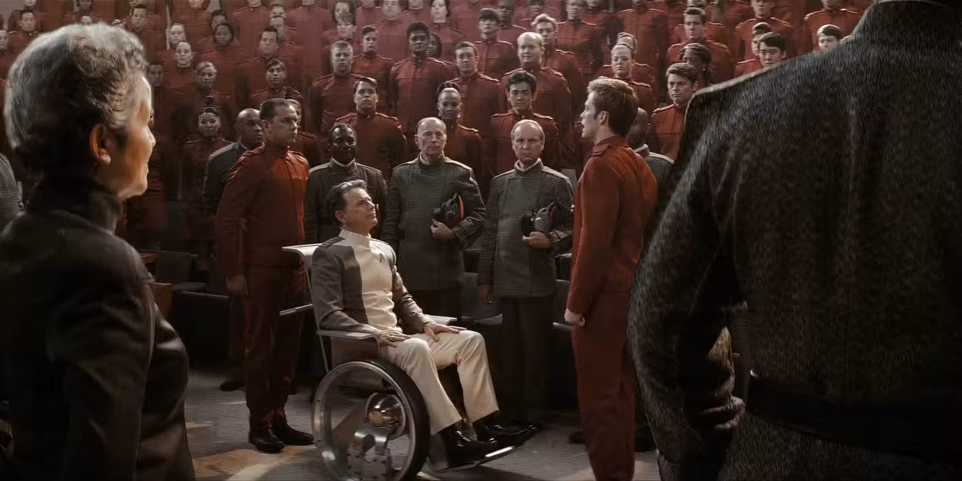 Pike y Kirk en Star Trek 2009