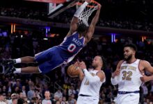 LeBron y los Sixers apagan el festejo de Knicks en arranque de temporada