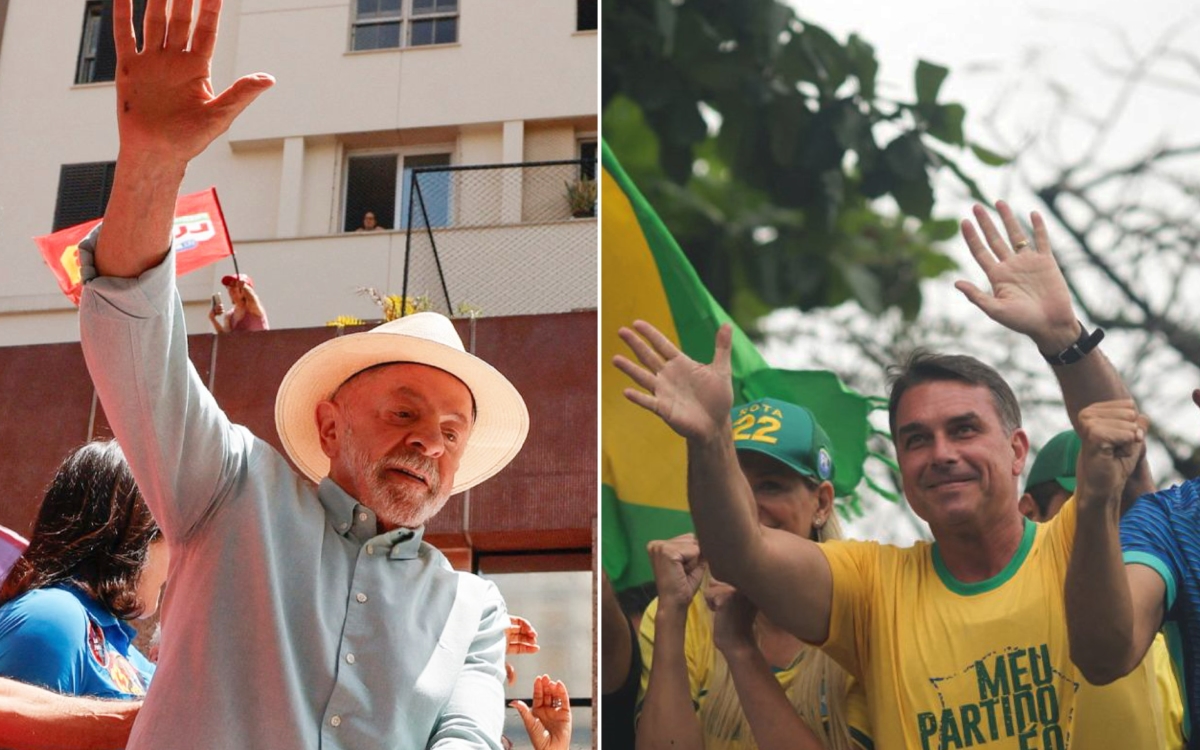 Lula y Flávio Bolsonaro cierran campañas en Brasil