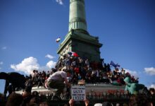 Miles de estudiantes en París toman la Bastilla en una nueva jornada de movilización