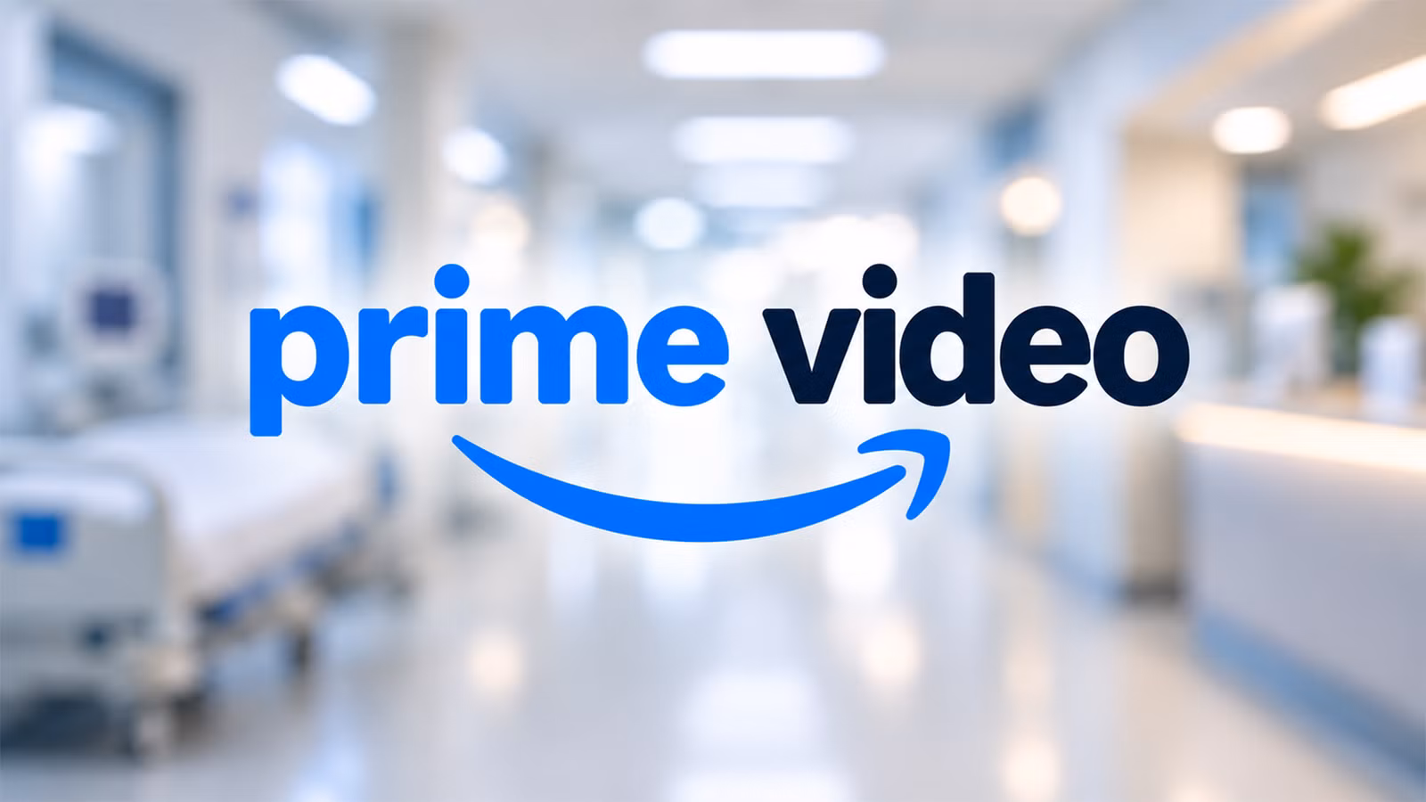Logotipo de Prime Video con un telón de fondo médico