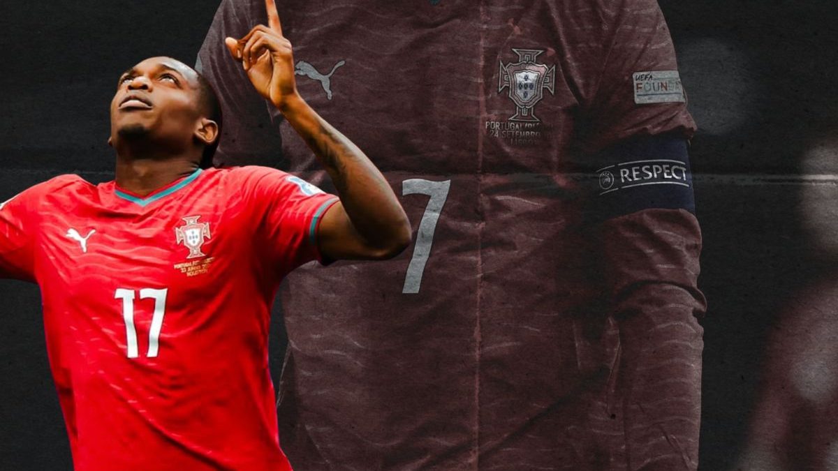 Rafael Leão hereda el número 7 de Portugal tras la salida de CR7