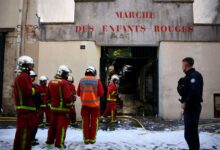 Se incendia el mercado de los Enfants Rouges, el más antiguo de París