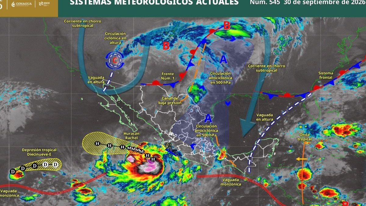 Tormenta tropical 'Rachel se intensifica a huracán categoría 1